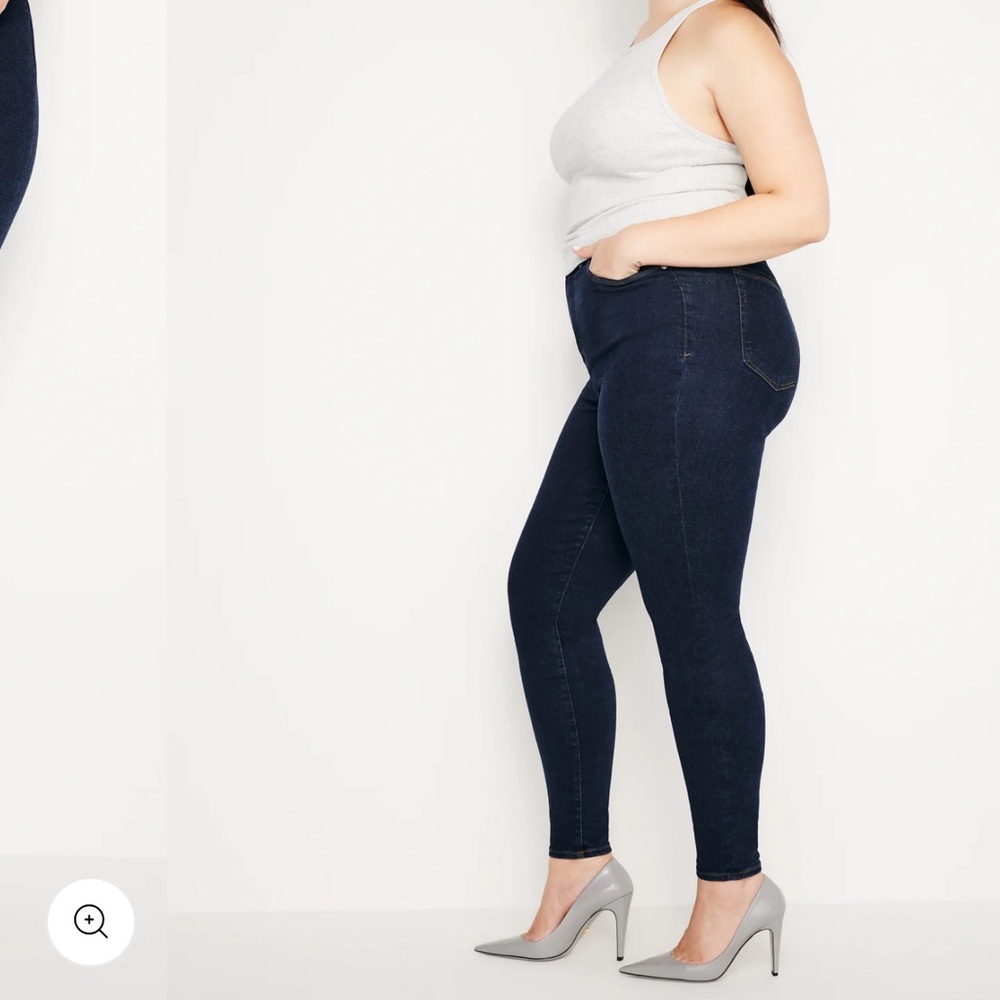 Good American NWT Always fits good legs skinny plus size 28 high rise flat tummy - Picture 4 of 13